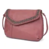 Braided Boho Crossbody - Charming Charms Dove+PEACE - berry - Image 2