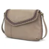 Braided Boho Crossbody - Charming Charms Lavender Ribbon - warm gray - Image 3