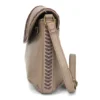 Braided Boho Crossbody - Charming Charms Lavender Ribbon - warm gray - Image 6