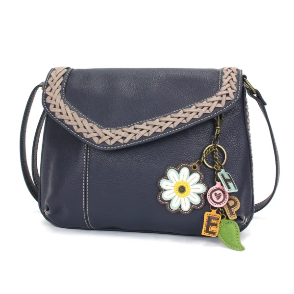 Braided Boho Crossbody - Charming Charms Daisy+HOPE - navy