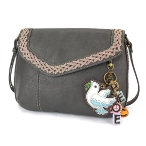 Braided Boho Crossbody - Charming Charms Dove+PEACE - ink