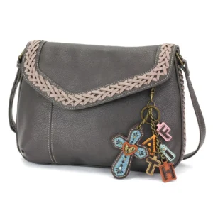 Braided Boho Crossbody - Charming Charms Cross+FAITH - ink