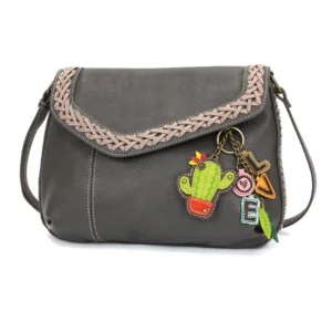 Braided Boho Crossbody - Charming Charms Cactus+LOVE - ink
