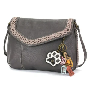 Braided Boho Crossbody - Charming Charms Paw+LOVE - ink