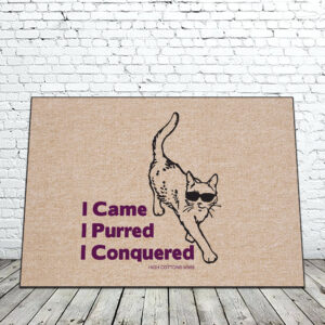 I CAME I PURRED MAT