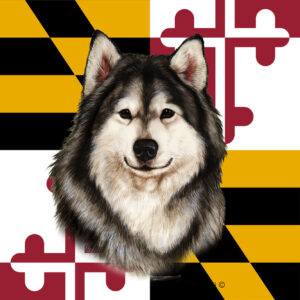 ALASKAN MALAMUTE BEST OF BREED - GARDEN FLAG