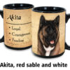 Akita, red sable and white Mug - Image 2