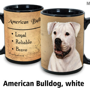 American Bulldog, White Mug