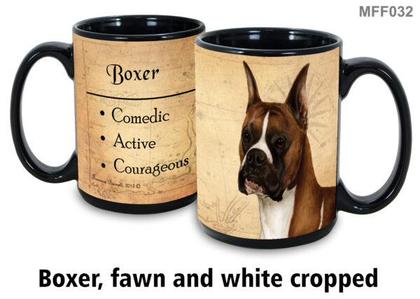 Boxer, Fawn and White- Cropped Mug