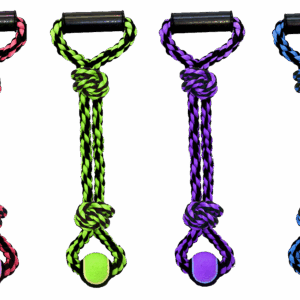 a group of different colored ropes tied together